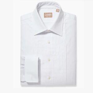 GITMAN GOLD {17/33} Ten-Pleat Tuxedo Shirt NWT Made in USA